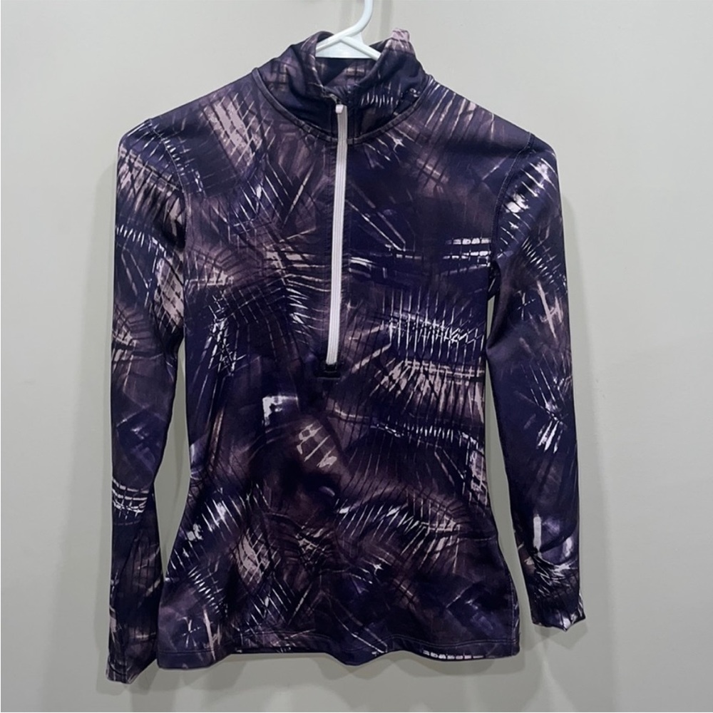 Nike dry fit half zip long sleeve extra small sports running track thin jacket